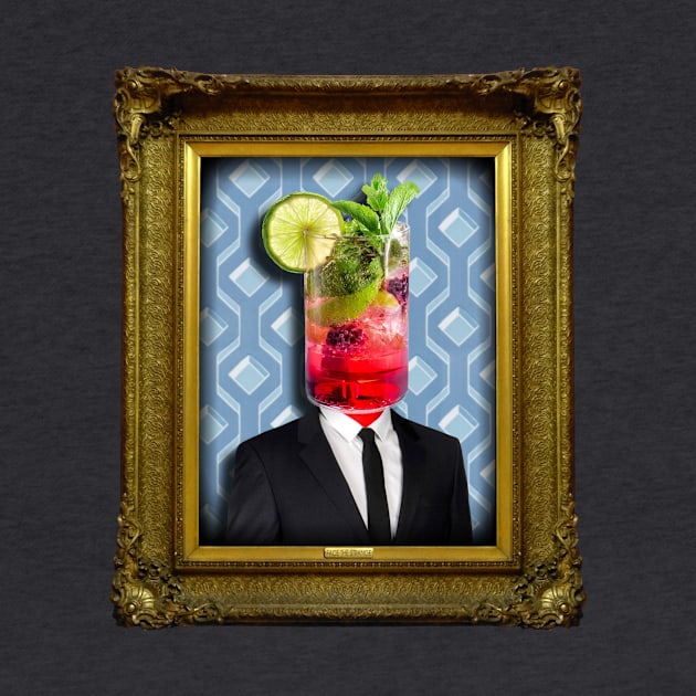 Cocktail Man in Vintage Frame by FaceTheStrange